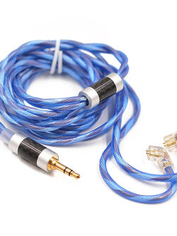 สายหูฟัง KZ NEO StarLight สาย OCC ชุบเงินถักขั้ว KZพินC