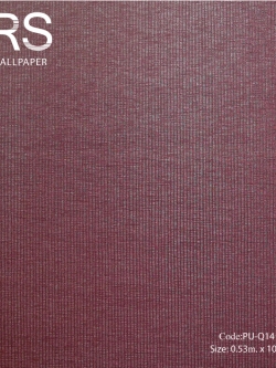 วอลเปเปอร์เทกเจอร์เส้นด้ายผ้าแนวตรงพื้นโทนสีแดงเลือดหมู PU-Q14