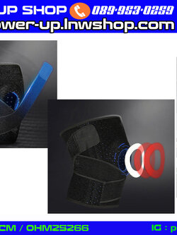 สายรัดเข่า แบบมีรูตรงกลาง สายรัดไขว้ Knee Support