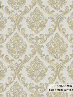 วอลเปเปอร์ลายหลุยส์คลาสสิคสลับลายทาง BESJ-B79W