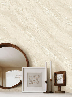 วอลเปเปอร์ลายหินอ่อน สีน้ำตาลอ่อน MAR-C27W