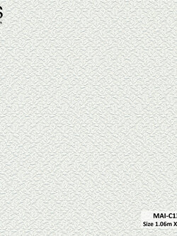 วอลเปเปอร์พื้นสีขาวอมเทา MAI-C13W