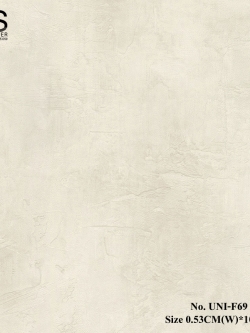 วอลเปเปอร์ติดผนัง ลายปูนเปลือย สีครีม No.UNI-F69