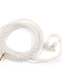 ขาย KZ Crystal สายอัพเกรดหูฟัง ทองแดงชุบเงินถัก คุณภาพสูง