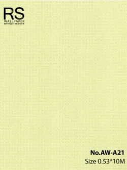 วอลเปเปอร์สีเขียวอ่อนอมเหลือง มีเทกเจอร์ No.AW-A21
