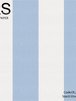 วอลเปเปอร์ลายทางโทนสีขาวฟ้า OL2-B39