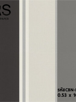 วอลเปเปอร์ลายทาง เทา ดำ เงิน CBN-B26