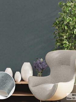 วอลเปเปอร์ ลายปูนเปลือยสีเทาเข้ม MOD-J66