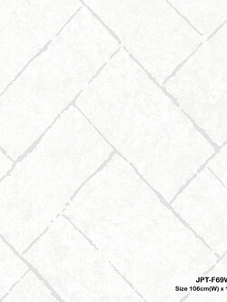วอลเปเปอร์ลายอิฐสีขาวอมครีม JPT-F69W