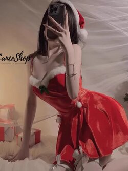 🎄ชุดคอสเพลย์คริสมาสแซนตี้ #3873