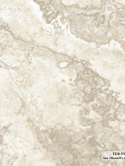 วอลเปเปอร์ลายหินอ่อน สีน้ำตาลครีม TER-F12W