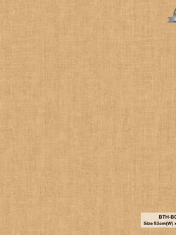 วอลเปเปอร์สีพื้นลายผ้า สีเหลืองอมน้ำตาล BTH-B04