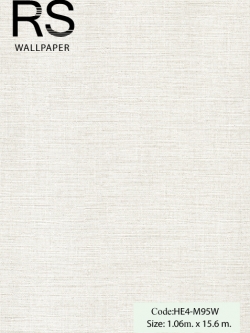 วอลเปเปอร์เทกเจอร์ผ้าขาวแกมเงินมีกลิตเตอร์สีเงิน HE4-M95W