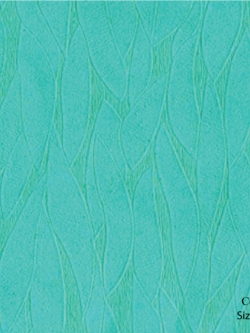 วอลเปเปอร์เทกเจอร์ใบไม้พื้นสีฟ้าน้ำทะเล TC-MD11