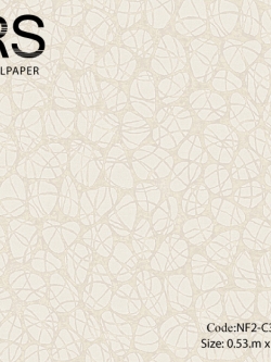 วอลเปเปอร์ลายวงกลมโมเดิร์นโทนสีม่วงมุก NF2-C30