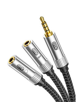 ERTK Gaming Headphone Adapter สายแปลงหูฟังไมค์ ให้ใช้กับคอมพิวเตอร์ / มือถือ / PC / Notebook