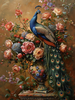 วอลเปเปอร์ภาพนกยูง (สั่งผลิต)