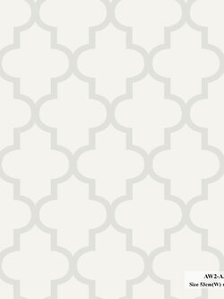 วอลเปเปอร์ลายโค้งดอกจิก โทนสีเทาหม่น AW2-A33