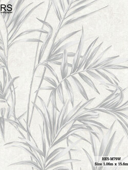 วอลเปเปอร์ ลายใบไม้สไตล์ทรอปิคอล HE5-M79W