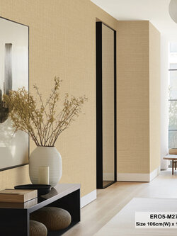 วอลเปเปอร์ลายผ้าสีน้ำตาลทอง ERO5-M27W