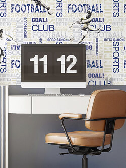 วอลเปเปอร์ห้องเด็ก ลายฟุตบอล Football Club No.DW-C69W