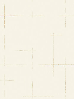 วอลเปเปอร์สไตล์โมเดิร์นลายเส้นสีทอง พื้นสีครีม EDI-F89W