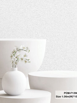 วอลเปเปอร์ลายคอนกรีต สีเทาอ่อน POM-F13W