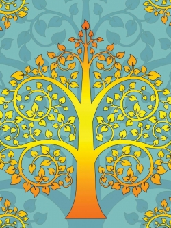 วอลเปเปอร์ ลายโพธิ์ 04