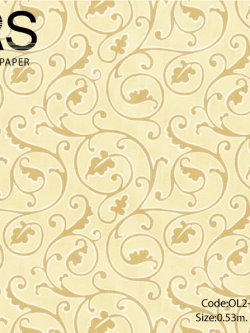 วอลเปเปอร์ลายคลาสสิคโทนสีเหลืองครีม OL2-B04