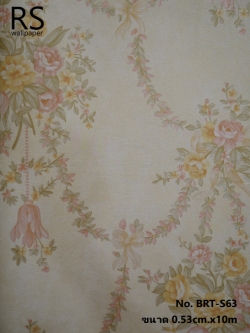 วอลเปเปอร์ ลายดอกไม้วินเทจ No.BRT-S63