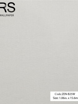 วอลเปเปอร์เทกเจอร์ตารางเล็กสีเทาพื้นโทนสีขาว ZEN-B25W