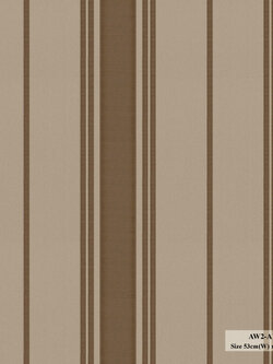 วอลเปเปอร์ลายทาง สีน้ำตาลสลับทอง AW2-A19