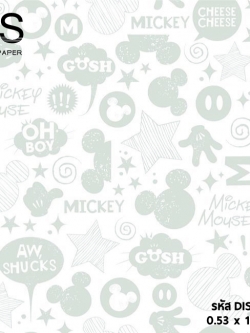 วอลเปเปอร์ ดิสนีย์ ขาว เทา MICKEY DIS-D99