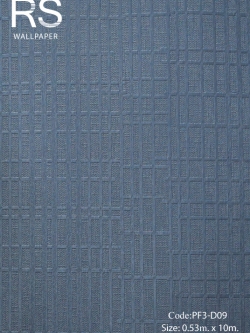 วอลเปเปอร์เทกเจอร์ตารางสี่เหลี่ยมเล็กพื้นสีน้ำเงินอมเขียวแก่ PF3-D09
