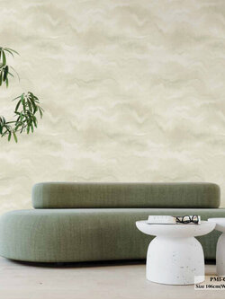 วอลเปเปอร์สไตล์ Abstract สีเขียวอ่อน PMI-C32W