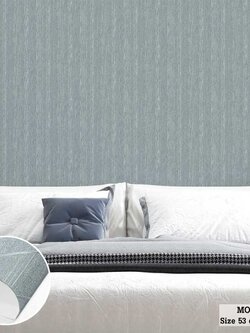 วอลเปเปอร์ สไตล์โมเดิร์นลายซิกแซก พื้นสีเทาเข้มแทรกเส้นสีเงิน MOD-J95