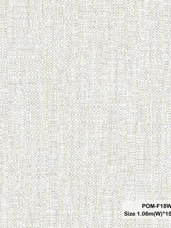 วอลเปเปอร์ลายผ้า สีเทาปนทอง POM-F18W