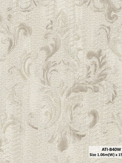วอลเปเปอร์ลายคลาสสิค สีน้ำตาล ATI-B40W