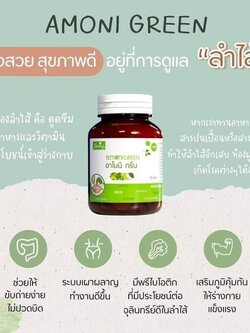 อาโมนิ กรีน (Amoni Green) ชายนิ่ง ดีท็อกซ์พรีไบโอติกส์ ล้างสารพิษ ปรับสมดุลย์การขับถ่าย ลดกลิ่นตัว ลดกลิ่นปาก