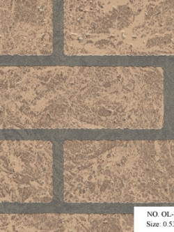 วอลเปเปอร์ลายอิฐน้ำตาล OL-B84