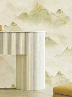 วอลเปเปอร์ ลายภูเขาสีเขียว MOT-C08W