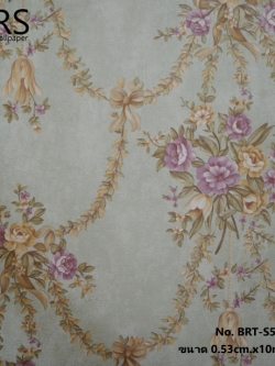 วอลเปเปอร์ ลายดอกไม้วินเทจ No.BRT-S57