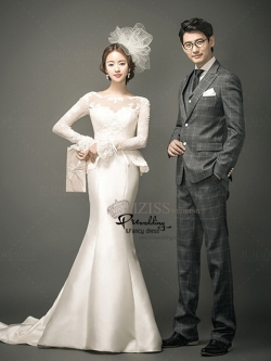 PW430- **พรีออเดอร์งเฉพาะชุดผู้หญิงค่ะ**ชุดคู่ถ่ายพรีเวดดิ้ง (prewedding dress) & ชุดแต่งงานแฟนซี (Fancy wedding dress)ชายหญิง "ธีมสีขาว"