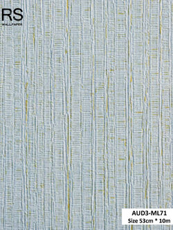 วอลเปเปอร์ สีฟ้า ปนกลิตเตอร์สีเงิน AUD3-ML71