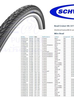 ยางนอก SCHWALBE : Road Cruiser 700c ขอบลวด