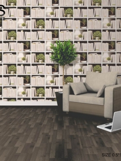 วอลเปเปอร์ ลายชั้นหนังสือKA-D19