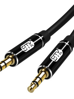 ERTK Black AUX สาย AUX 3.5 to 3.5 คุณภาพสูง ฉนวน TPU ยืนหยุ่นสูง ทนทาน ประกันศูนย์ไทย