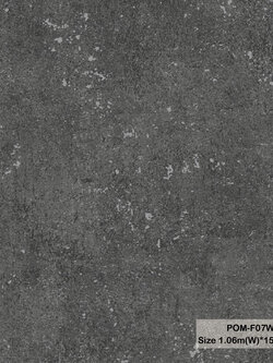 วอลเปเปอร์ลายปูนเปลือย สีดำเทา POM-F07W