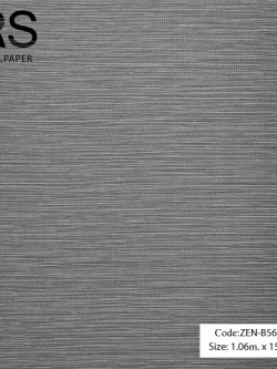 วอลเปเปอร์ลายเส้นนอนเรียบหรูโทนสีน้ำตาลเข้ม ZEN-B56W