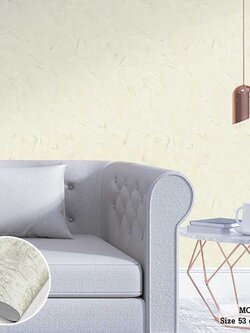 วอลเปเปอร์ ลายปูนเปลือยสีครีมผสมกลิตเตอร์ MOD-J43
